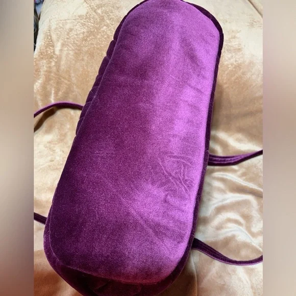 Vera Bradley Quilted Velour Tote Shoulder Handbag Burgundy EUC - Picture 10 of 13